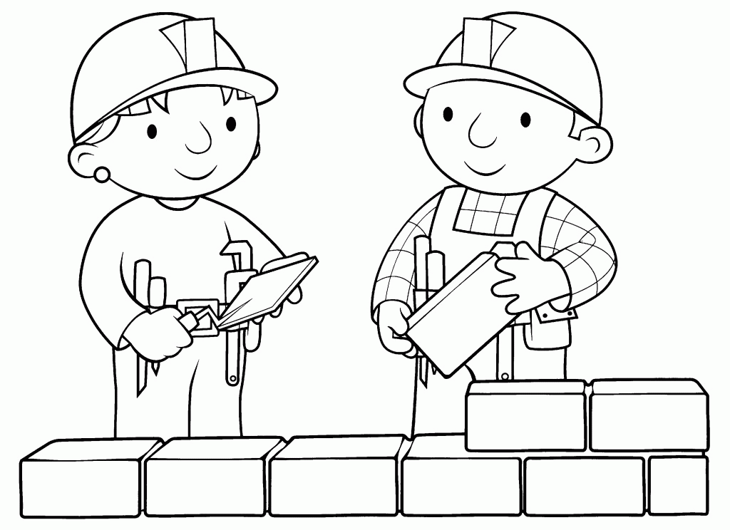 Plansa de colorat cu Bob Constructorul 24 17